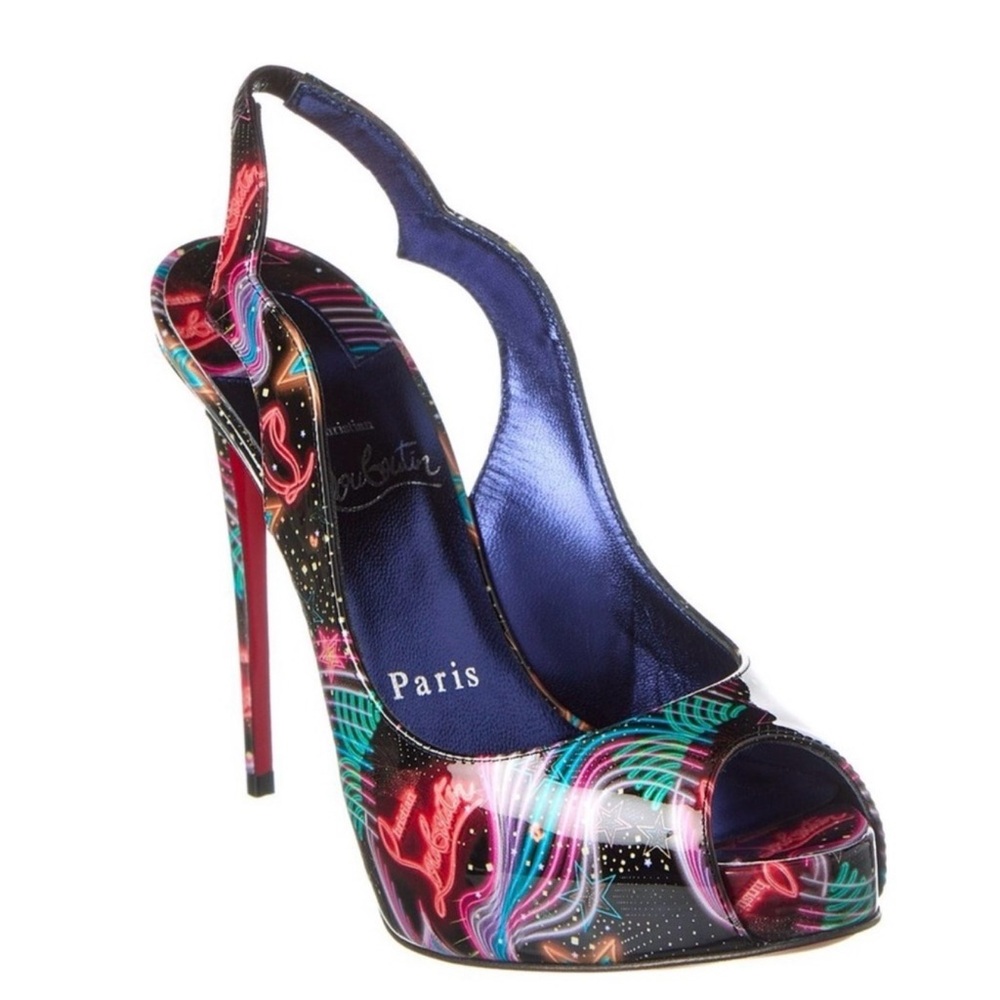 Christian Louboutin Hot chick Star light peep toe heels